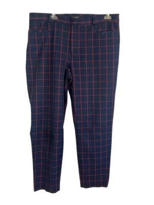Banana Republic Pierna Recta 14 Azul Cuadros Preppy Oficina Clásico Neutro  Foto 1 de 4
