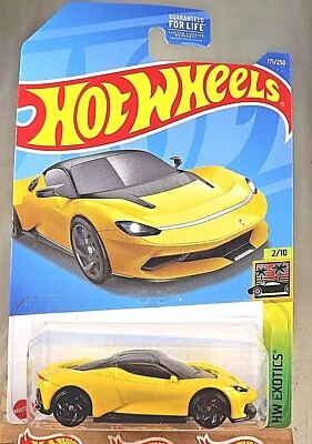 Automobili Pininfarina Battista 2022 Hot Wheels #171 HW Exotics 2/10 amarillo con RA Foto 1 de 4