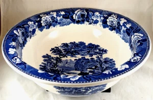 Antique Wedgwood Landscape Etruria England Large Wash Bowl / Basin - Picture 1 of 15