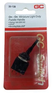 DPDT On-On 16A Bat Switch Plastic - Picture 1 of 1