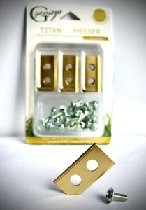 30 titanium replacement Blades for PARKSIDE Smart robotic lawn mower double-hole - Picture 1 of 3