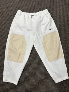 NIKE Womens Loose Fit High Rise Athletic Jogging Canvas Crop Pants Size XXL - Picture 1 of 3