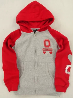 Ohio State Buckeyes NCAA 4th and 1 Girls Youth Full-Zip Hoodie - Image 1 of 4