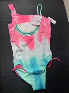 Justice Watermelon Pink / Blue Color Changing Girl's Tank Swimsuit Size 16 NWT - Picture 1 of 6