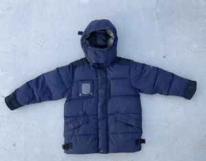 Bear USA Down coat Kids Unisex full zip jacket Size XL Blue - Picture 1 of 12