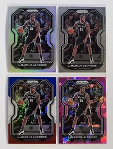 LaMarcus Aldridge 2020-21 Prizm Silver Pink Cracked Ice Red White Blue Spurs Lot - Picture 1 of 4