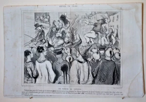 Original HONORE  DAUMIER lithograph, Charivari, 1840s, 14 3/4" x 10 1/4"   222 - Picture 1 of 1