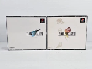 Final Fantasy VII 7 & FF VIII PS1 PlayStation 1 NTSC-J Japan - Complete - EUC - Foto 1 di 11