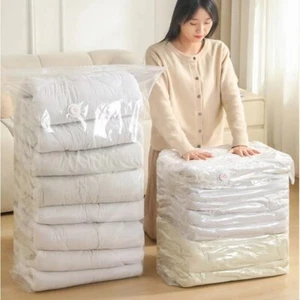 Reusable Vacuum Compression Bag for Clothes Home Storage - Picture 1 of 14