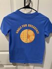 XERSION 'Goals For Breakfast' Boys Size M 10/12 Blue Athletic Shirt Great Cond
