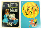 2 Vintage Children's Books Nursery Rhymes (1948) Kitten Thought Was Mouse (1954)