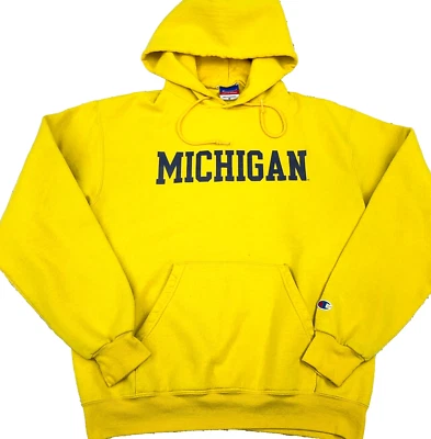 Sudadera con capucha vintage Michigan Wolverines para hombre sudadera mediana suéter deletrear Y2K * Foto 1 de 4
