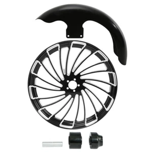 21" Front Fender Wheel Rim Single Disc Hub Fit For Harley Street Glide 2008-24 - Picture 1 of 12