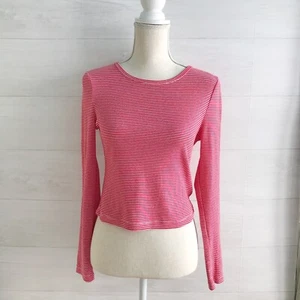 *flaw NWT Jack by BB Dakota - Poppy Red striped Lolo cropped top, M - Picture 1 of 8