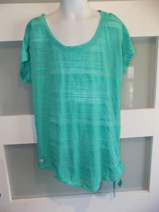 Everlast Sport Turquoise Heathered W/Side Tie SS Shirt Size L (14) Girl's - Picture 1 of 3