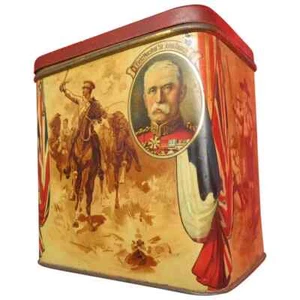 British Ridgeways Tea War Souvenir Tin Tea Can WW1 Earl Kitchner World War1R2210 - Picture 1 of 14