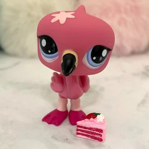 Authentisches Littlest Pet Shop LPS #1826 rosa Flamingo Zubehörpaket - Bild 1 von 4