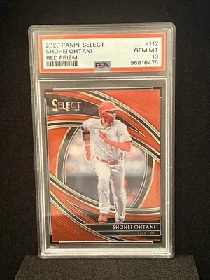 🔥2020 Panini Select Shohei Ohtani Premier #112 Red Prizm/199 PSA 10 GEM MT🔥 - Image 1 of 2