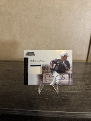 Camiseta deportiva Bowman Sterling 2004: Robinson Cano novato Auto Yankees Foto 1 de 2