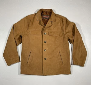 Vintage Chevignon Heavy Leather Jacket L Brown - Picture 1 of 6