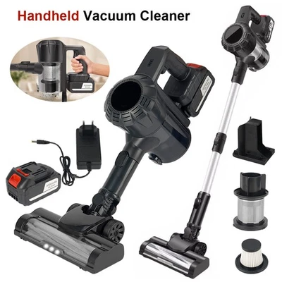 6-in-1 LED kabelloser Akku Staubsauger Tragbarer Super Leise Handstaubsauger DE - Bild 1 von 4