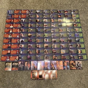 2002 Star Wars Attack of the Clones 100 Cards Full Set + Silver, Prismatic Foil - Picture 1 of 8