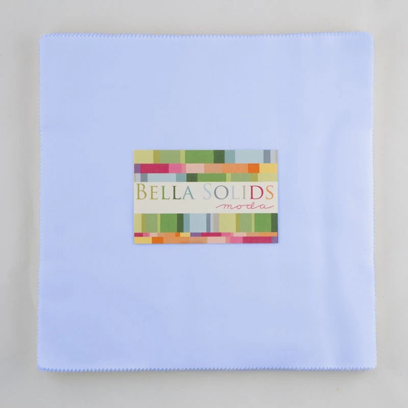 Bella Solids 10" Square Junior Pack in Baby Blue by Moda - Image 1 of 1