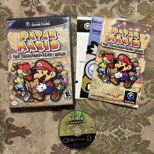 Paper Mario: The Thousand-Year Door Nintendo GameCube CIB ottime condizioni e disco!! - Foto 1 di 4