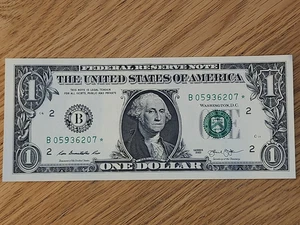 2013 B RARE DUPLICATE FORT WORTH $1 STAR NOTE UNC/GEM B05936207* 2 OF 3 Cons SER - Picture 1 of 5