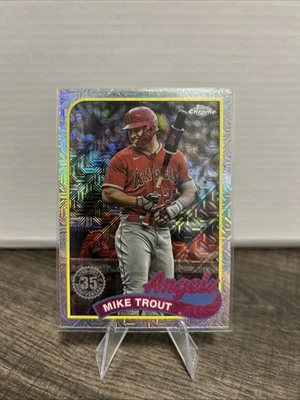 2024 Topps Series 1 - 1989 Topps Chrome Silver Pack Mike Trout #T89C-17 - Image 1 of 2