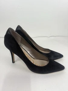 Sam Edelman Zola nero scamosciato punta tacco 4 pollici donna taglia 8M - Foto 1 di 7