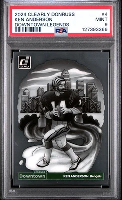 2024 Panini Clearly Donruss DOWNTOWN LEGENDS / Ken Anderson / PSA 9 MINT - Image 1 of 2