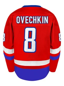 Ovechkin #8 Washington Capitals Hockey Jersey Embroidered Sz Small - 3XL - Picture 1 of 5