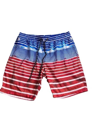 Bañador Distortion para niños mediano rojo blanco azul UPF 50 Foto 1 de 3