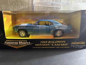 1:18 ERTL AMERICAN MUSCLE 1969 BALDWIN MOTION CAMARO FUNDIDO A PRESIÓN--LIMITADO-NUEVO EN CAJA ¡MUY BUEN ESTADO! - Imagen 1 de 5
