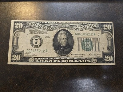 1928 Chicago, IL $20 Federal Reserve Note Bill Twenty Dollar Circulated 5212A - Image 1 of 4