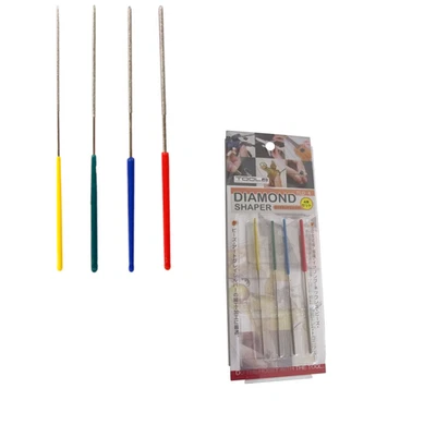 Eiger Tool Diamond Round File Set TLD-4 Precision Hobby Tool #240 Grit 0.8-1.5mm - Image 1 of 3