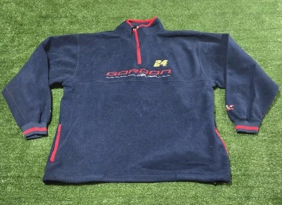 Винтажный подлинный флисовый пуловер Chase No24 Jeff Gordon большой NASCAR - Изображение 1 из 4