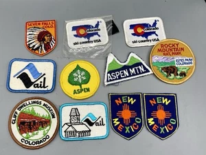 Vintage Souvenir Embroidered Patch MixedLot 11 From Colorado & New Mexico - Picture 1 of 8