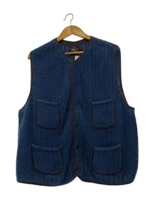 RRL Beach Knit Vest, XXL, Cotton, Indigo, Black Tag, One Star, Made in China - Picture 1 of 4