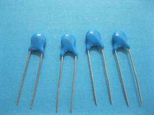 150 pcs 3000V(3KV) 102pF 1000pF 0.001uF 1nF 5mm Blue Ceramic Disc Capacitors - Picture 1 of 2
