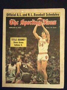 February 8 1975 Sporting News Magazine Steve Green Indiana Hoosiers NCAA - Picture 1 of 2