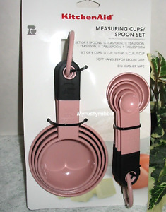 Kitchenaid  Measuring Cup & Spoon Set - Dried Rose Pink HDRA - New