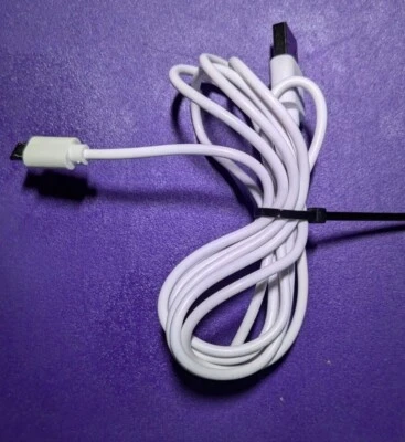 Micro USB Charging Cable / Cord - TPE - White - Image 1 of 4