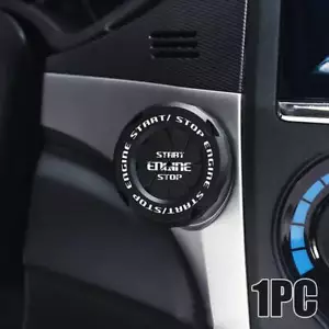 White&Black Car Ignition Engine Start Stop Push Button Cover Cap Trim Accessory - Picture 1 of 4