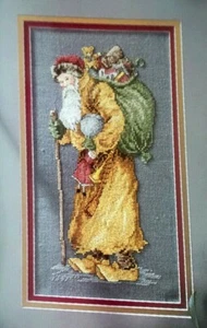 Cross Stitch Pattern Christmas Santa SINTERKLAAS Dutch Theme Wood Shoes Toys - Picture 1 of 8