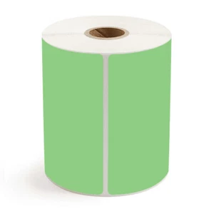 Green 4"x6" Direct Thermal Shipping Label 250/Roll For Zebra Eltron LP2844 ZP450 - Picture 1 of 4