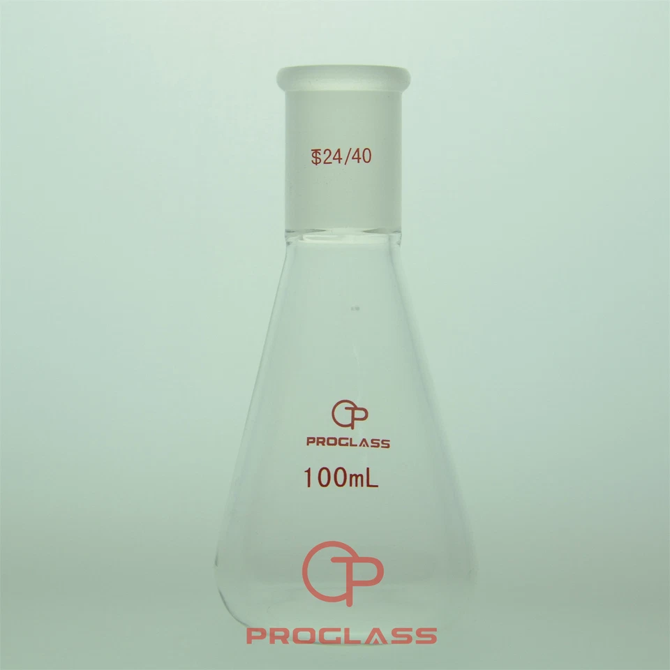 Lab Glass 100mL Erlenmeyer Flask Heavy Wall with 24/40 Standard Taper Joint - Image 1 of 1
