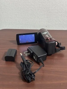 Victor JVC GZ-HM180-R Everio SDXC Camcorder Red HD 40x 200x Tesed Japan Used - Picture 1 of 12