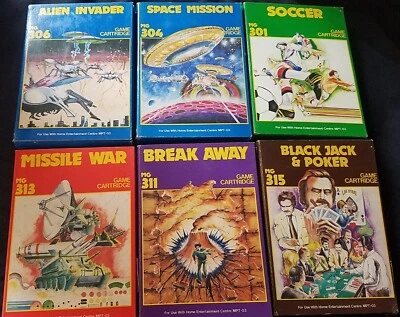 6 NOS MPT-03 Games Not Sealed Space Mission Alien invader, Missile War Etc - Image 1 of 4